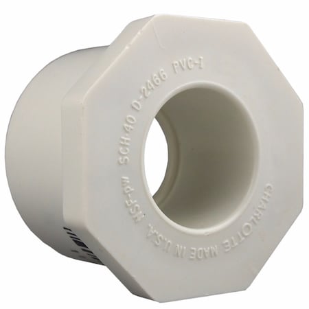 Charlotte Pipe And Foundry Charlotte Pipe Schedule 40 1-1/4 in. Slip X 1/2 in. D Slip PVC Reducing Bushing 1 pk PVC 02107 0900